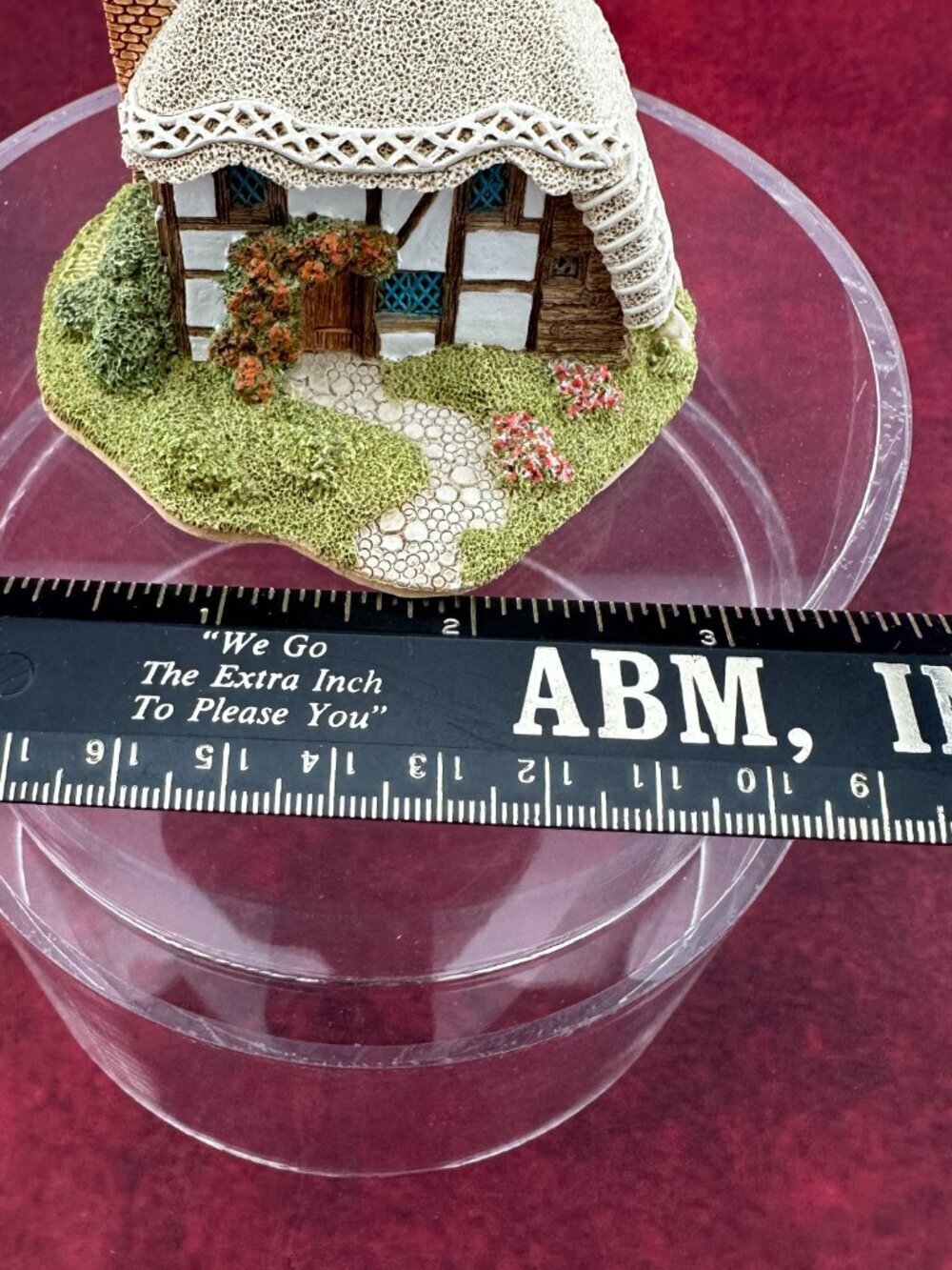 VINTAGE LILLIPUT LANE "STRAWBERRY COTTAGE" MINIATURE HANDMADE IN UK 1990 w/o BOX - Picture 11 of 11
